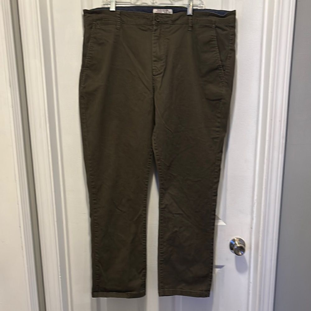 Flag & Anthem Dry Goods Supply dark brown dress pants 42x32